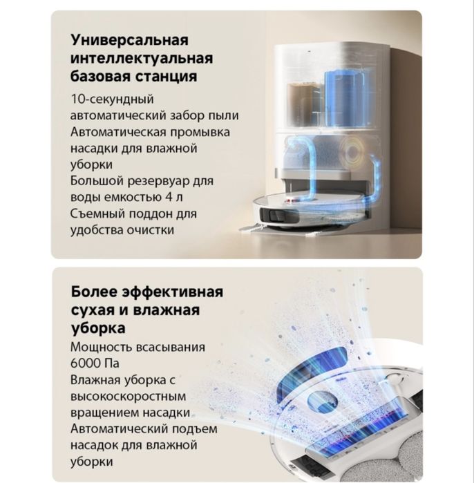 Робот-пылесос Xiaomi Robot Vacuum X20+ BHR8124EU белый