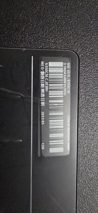 Laptop ASUS  model  S550CM an 2013
