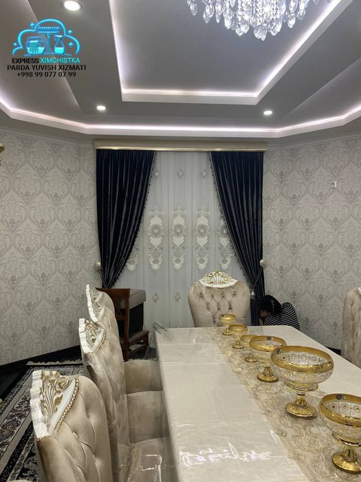 Parda yuvish, Parda tikish, Adyol yuvish, Gilam yuvish