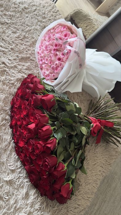 цветы розы красные розовые