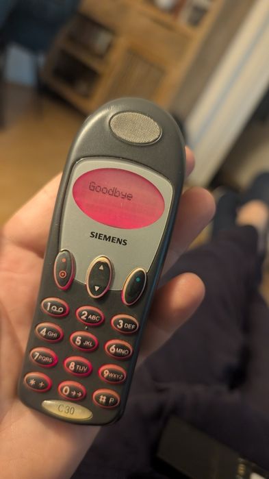 Siemens C30, de colecție foarte rar.