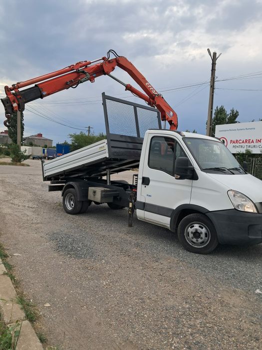 Iveco daily 35c15 basculabil cu macara