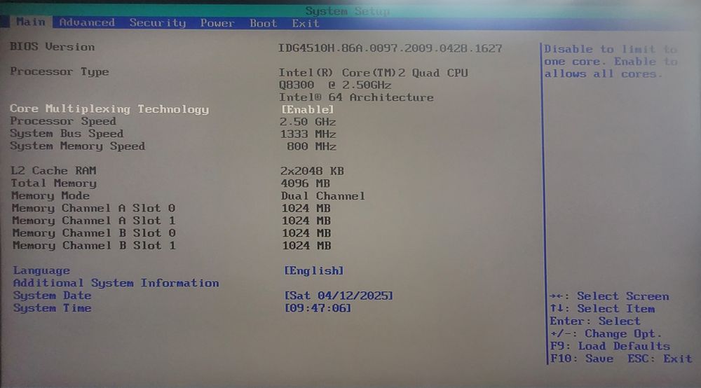 Placa de baza DG45ID + Core 2 Quad Q8300