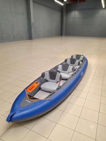 Caiac-canoe gonflabil 4 locuri X100+ Husă - produs resigilat Decathlon