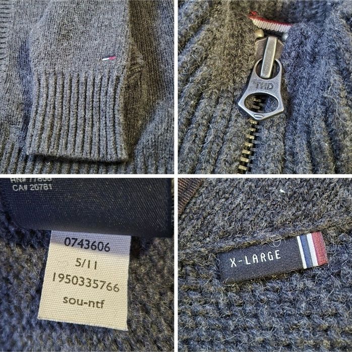 Pulover Gros Premium Tommy Hilfiger, Din Lână, Bărbați - XL