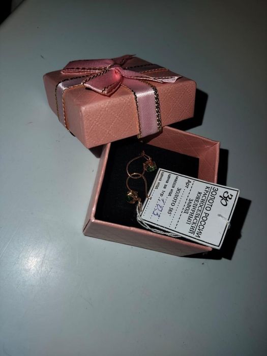 Золотые серьги 585