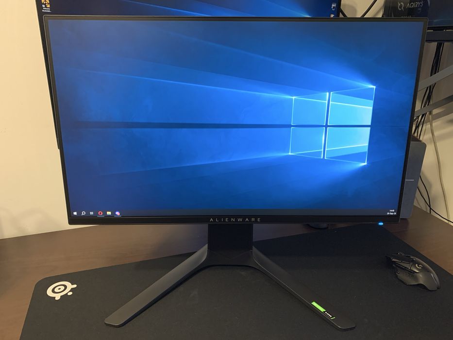 Monitor Alienware Gaming AW2521HFA 24.5 inch FHD AHVA-IPS 1 ms 240 Hz FreeSync Premium & G-Sync Compatible, blac, iluminare Alien FX ambilight