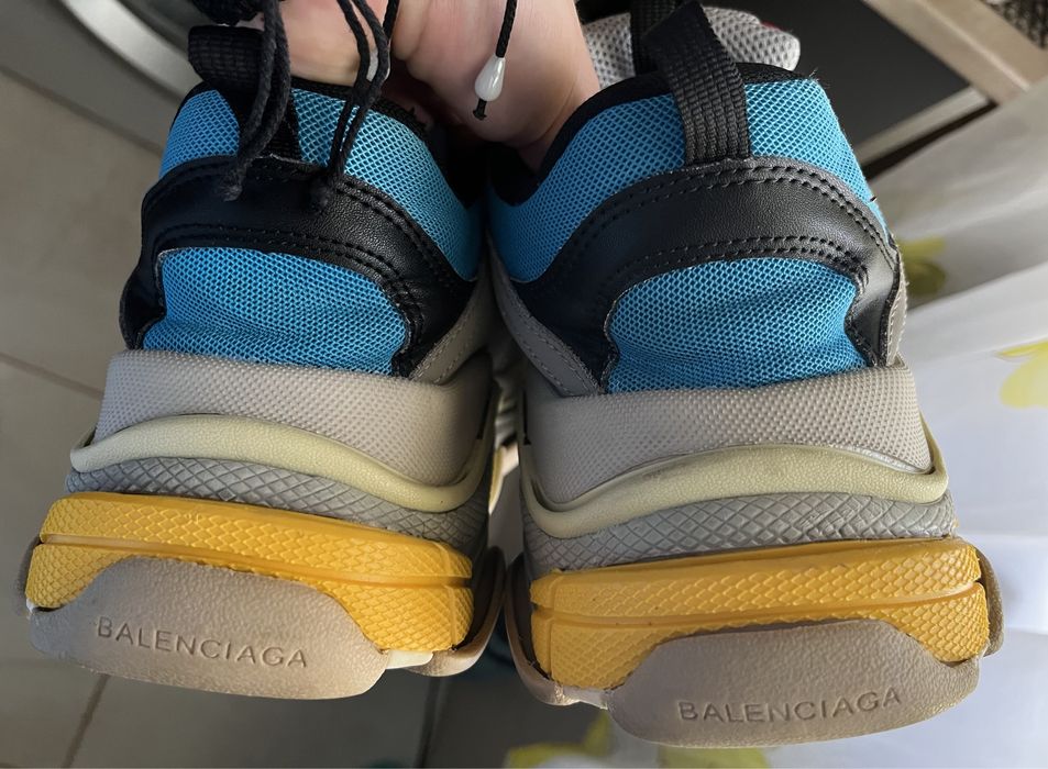 Balenciaga Triple S Grey Blue Red