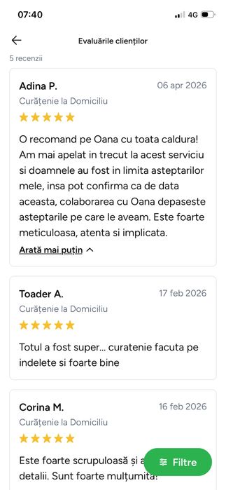 Curatenie si Călcat haine