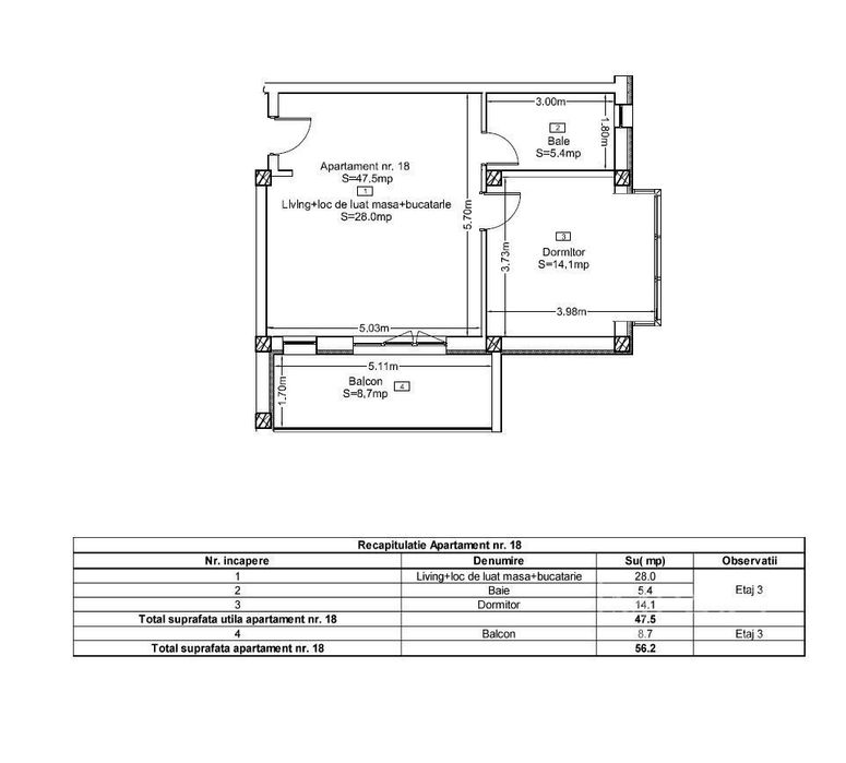 Apartament 2 camere | Terasa | Vedere panoramica | Terra, Floresti