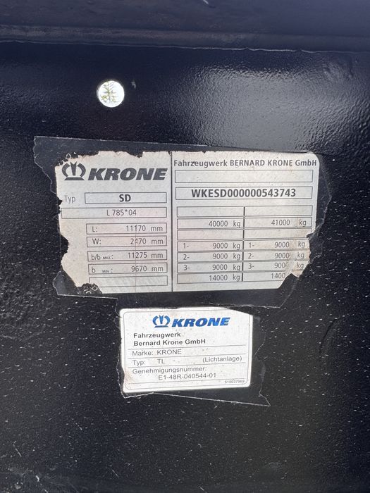 Semiremorca container KRONE 2012