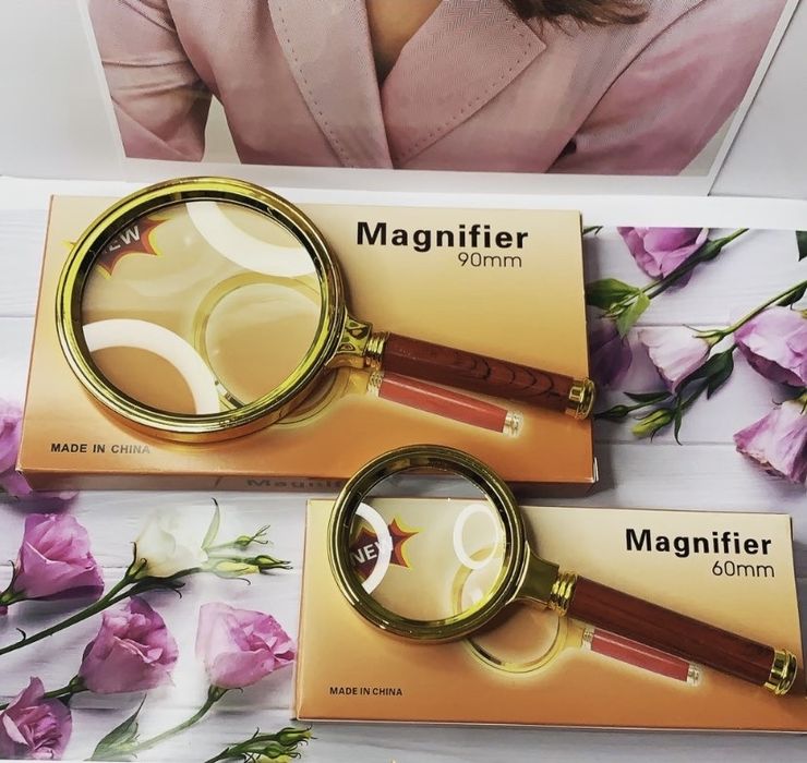 Лупы увеличительные, очки лупы