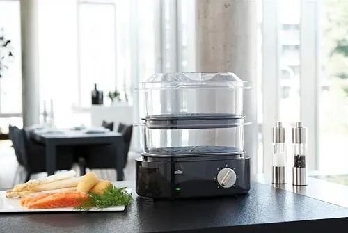 Пароварка электрическая BRAUN FS5100BK!  Отличное качество!
