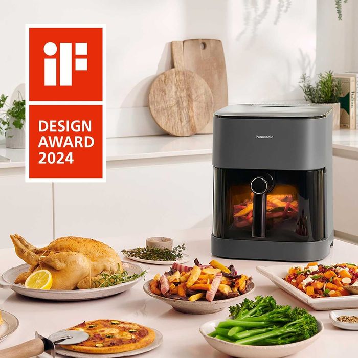 Фритюрник/Еър фрайър Panasonic NF-CC500SXE с прозорец за наблюдение 5л