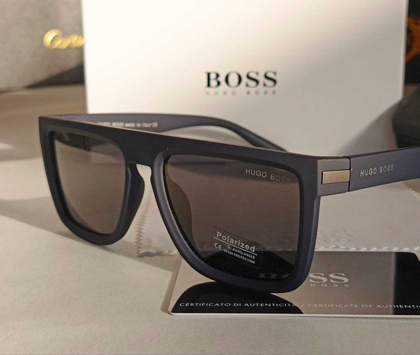 Очки Hugo Boss Lux Матовые Чёрная оправа матовая С Полиризацией