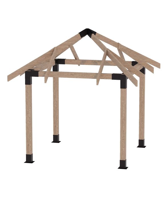 Foișor 3x3m - model Bucovina - Modular - livrare kit gata de asamblare