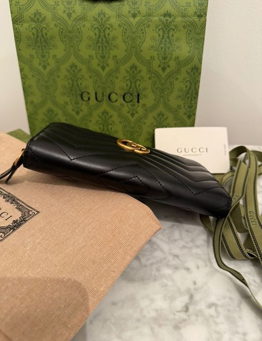 Portofel original Gucci GG din piele Marmont nou