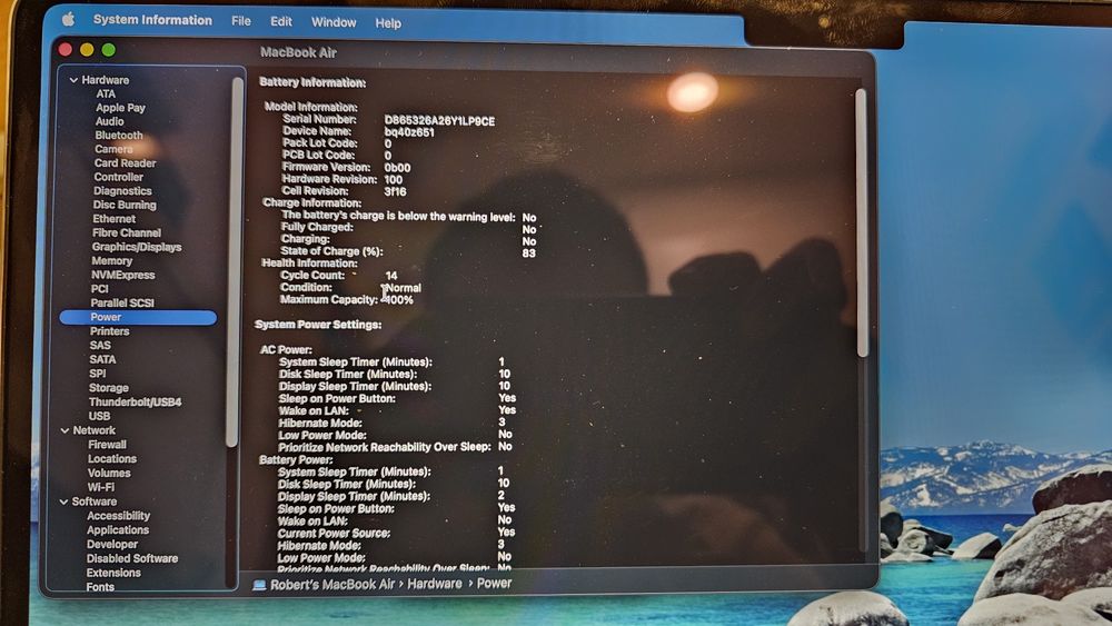 Macbook Air M4 Sky Blue 16 Gb RAM 512, 15,3 inch