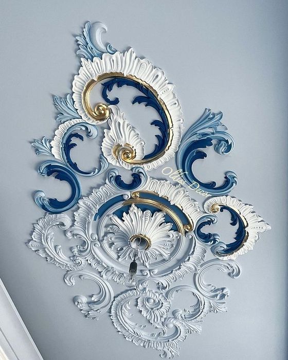 Гипс декор 3д лепнина тяга лепка  декор 3d рамка колонна алебастр tyag