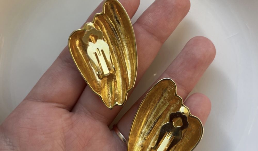 Винтажные серьги-клипсы