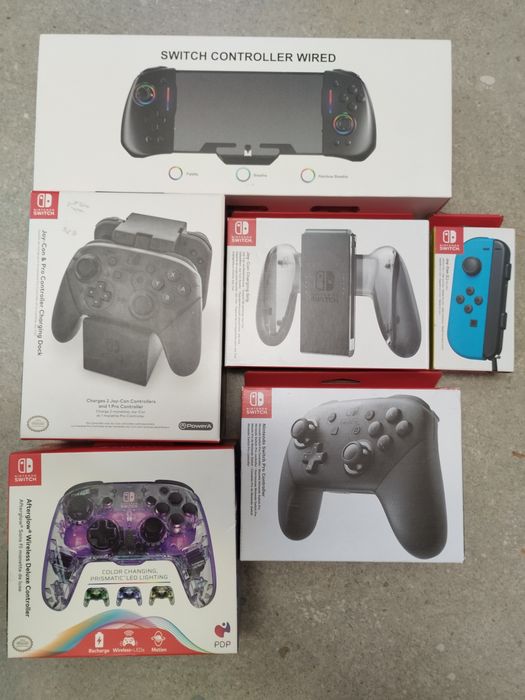 Controller Gamepad Nintendo Switch, Charging Grip/Dock