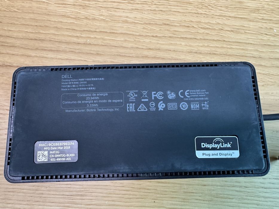 Docking station Dell D6000 defect