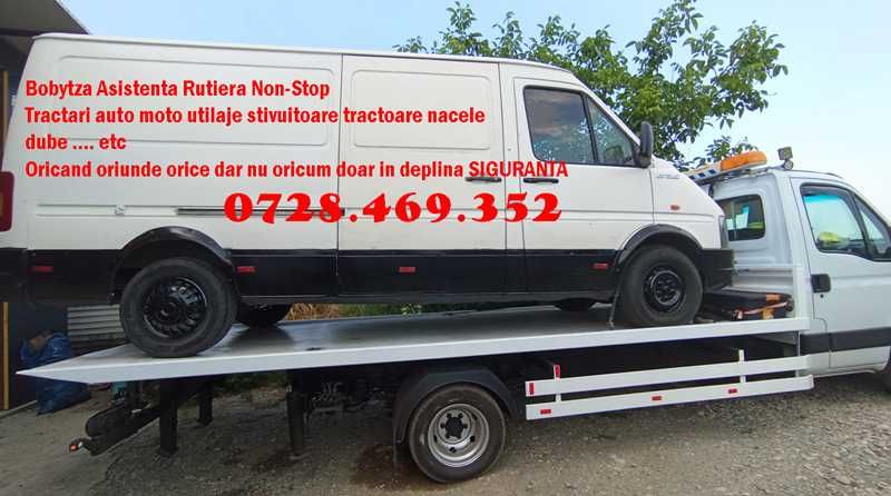Platforma hidraulica tractari auto dube utilaje stivuitoare nacele