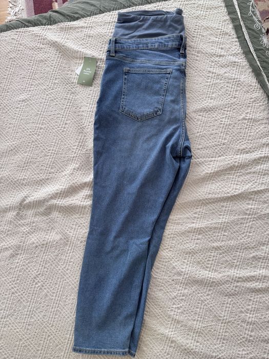 Pantaloni blugi HM burta gravida XL noi cu eticheta