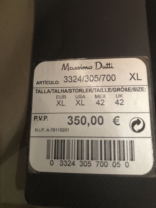 Geaca piele Massimo Dutti firma