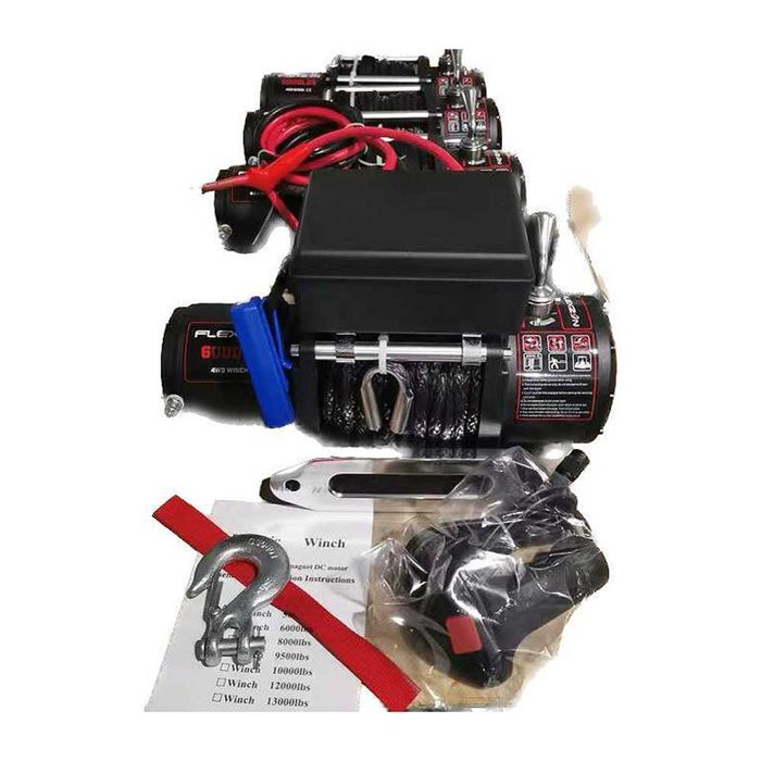 Лебедка 6000LBS, с дистанционно, 12V/24V, до 2.72 тона