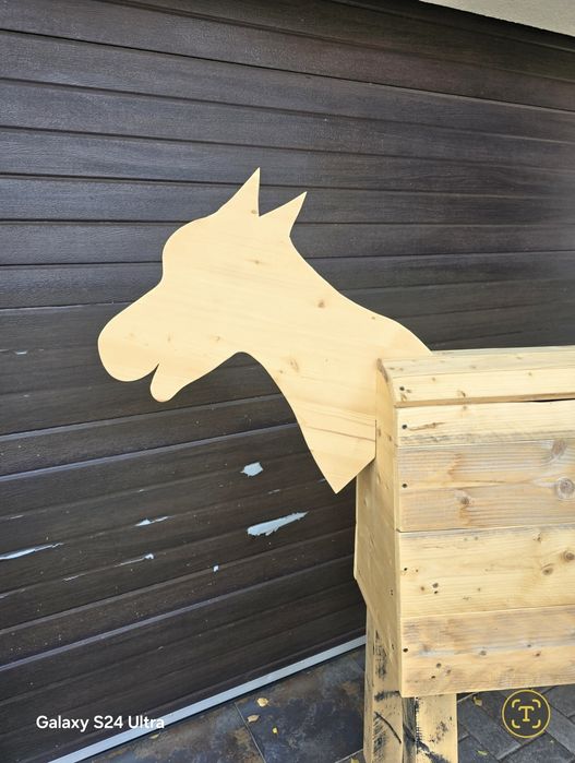 Cal de lemn pt copii Înălțime 153 cm / Lungime 152 cm  Săcălaz