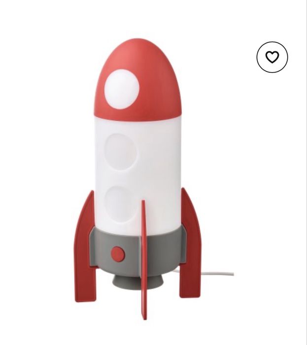 Детска LED настолна лампа AFTONSPARV (ракета) от Икеа