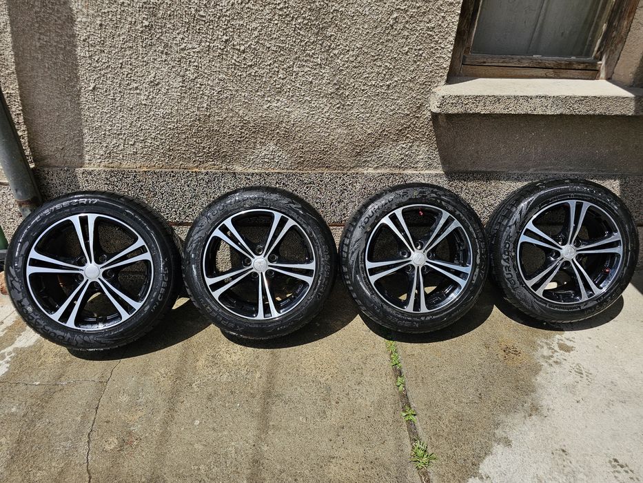 Джанти 5x114.3 с гуми 215/55/17 NISSAN  MITSUBISHI  RENAULT MAZDA HONDA  ...