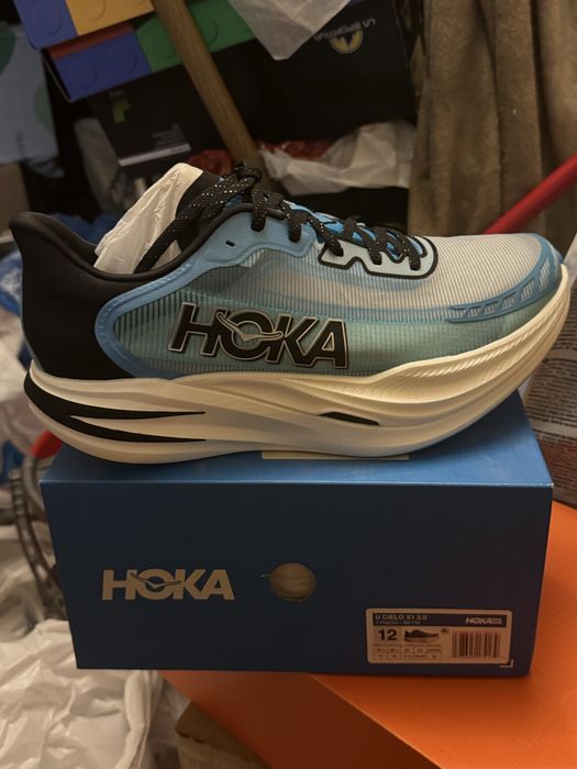 2 чифта маратонки Hoka mafate5 и Hoka U Cielo X1 2.0