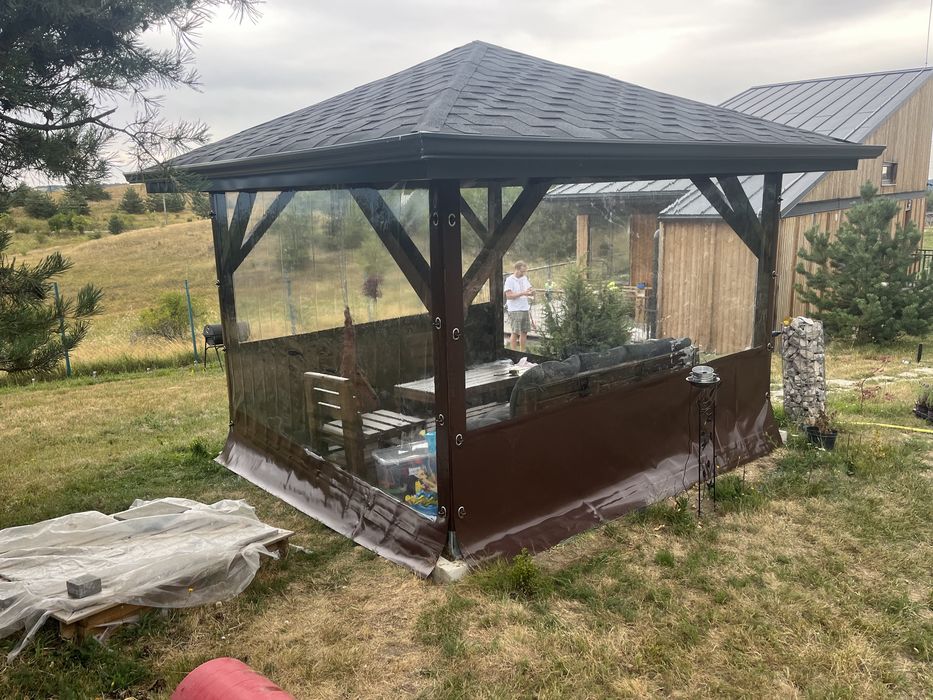 Ветроупорни завеси,тенти,шатри,сенници,барбекю,винил,кристал,покривала