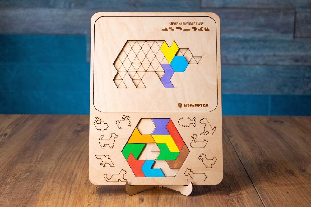 Дървен Пъзел ПъстроУм