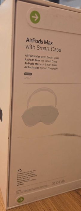 Airpods max midnight black Bluetooth слушалки