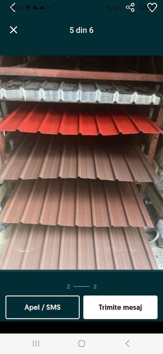 Tablă cutata colorată și zincată oferte