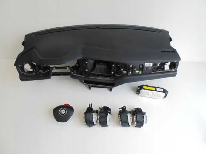 VW Polo 2g - plansa de bord - kit airbag - set centuri de siguranta
