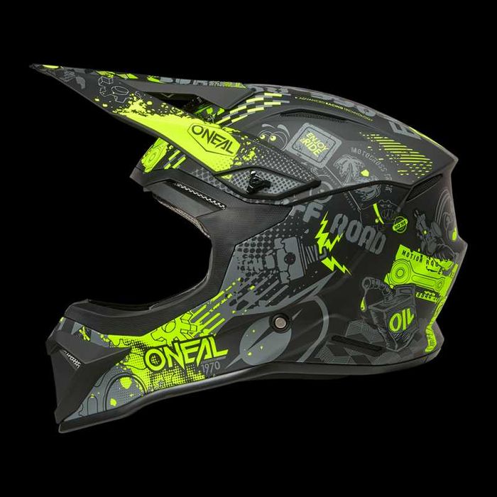 Каска O'NEAL 1SERIES VIBRANT Black/Neon Yellow V.26
