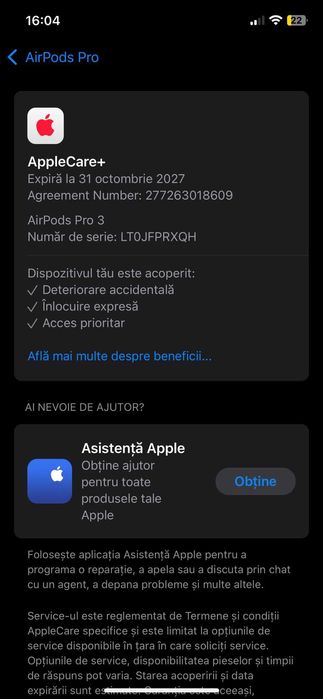 Apple Airpods Pro 3 cu factură