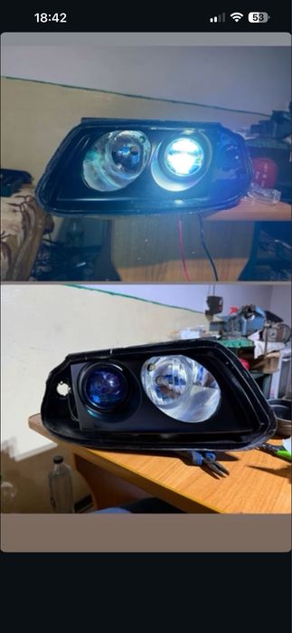 Faruri bi led passat b5.5