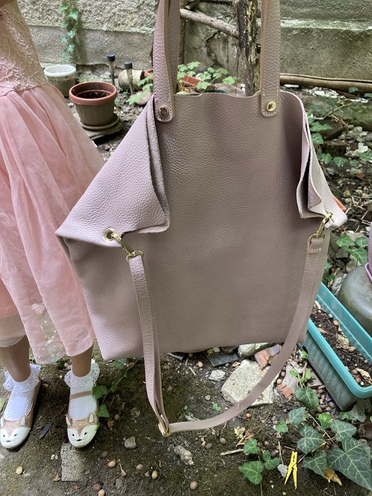 Дамска чанта естествена кожа