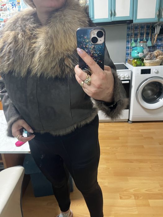 Яке от естествена кожа и косъм