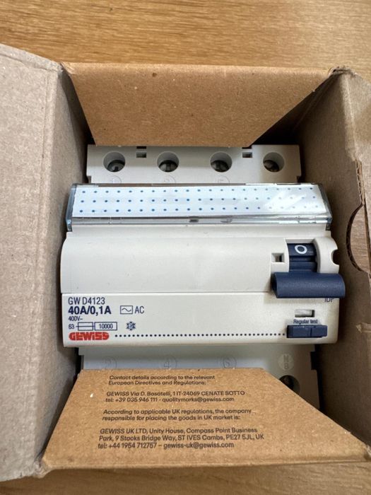 siguranțe electrice Gewiss , diferentiale , disjuctoare, MCB , RCBO