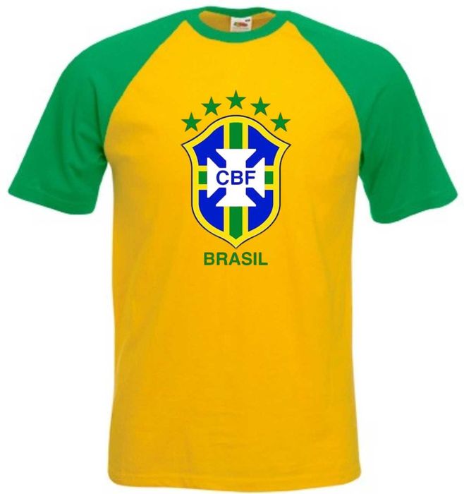 Тениска Бразилия Brasil фланелка на бразилия национален отбор от памук уникален принт печат