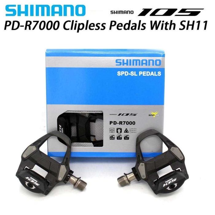 Новые контактные педали Shimano 105 (шоссейные) | В упаковке