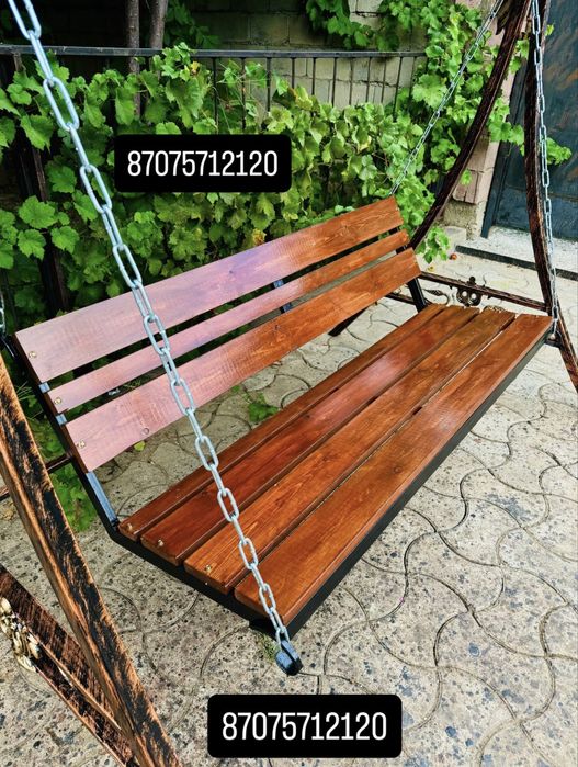 Кованые садовые качели