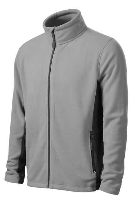 Jacheta Fleece Polar, pentru barbati, Material izolant, Gri, S