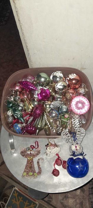 Советские ёлочные игрушки для ёлки СССР